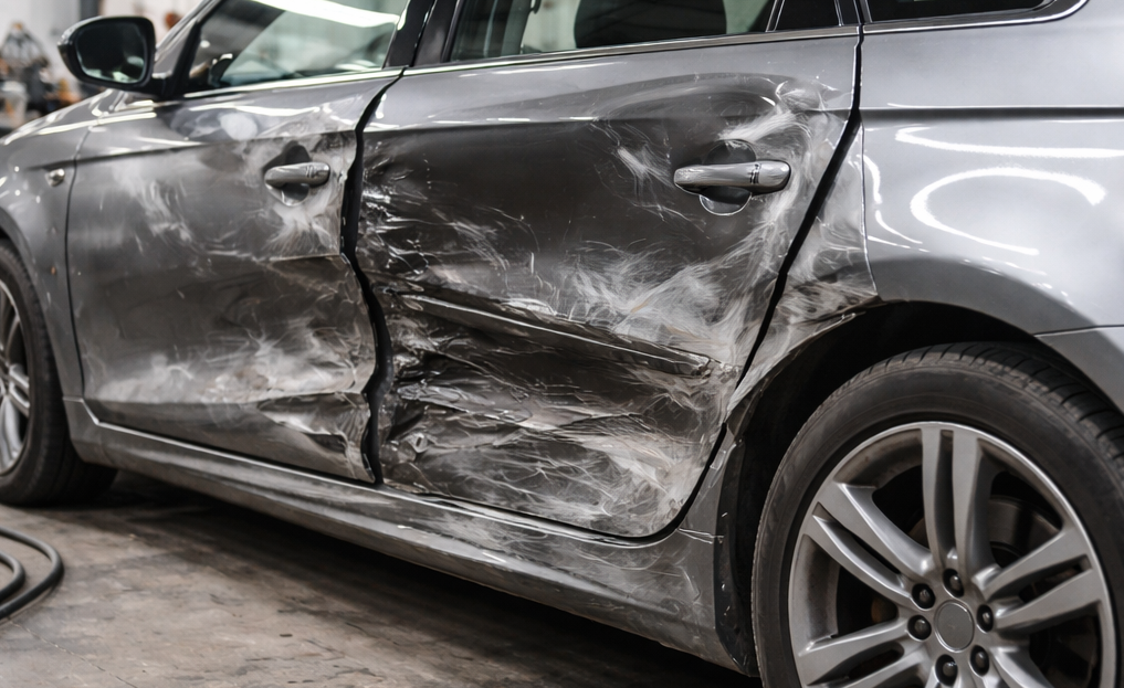 Image of a damaged car